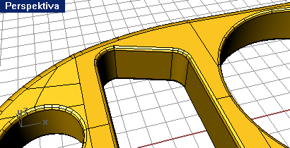 Stínovaný objekt po nastavení hladké polygonové sítě
