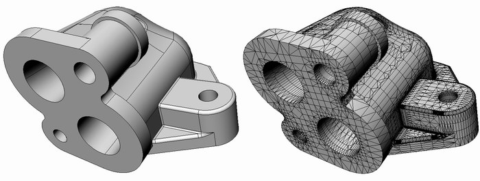 Rozdíl mezi NURBS a polygonální reprezentací objektu