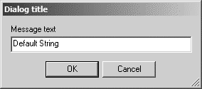 dialog - getstring