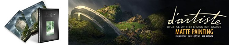 Ukázka stránek knihy Matte Painting