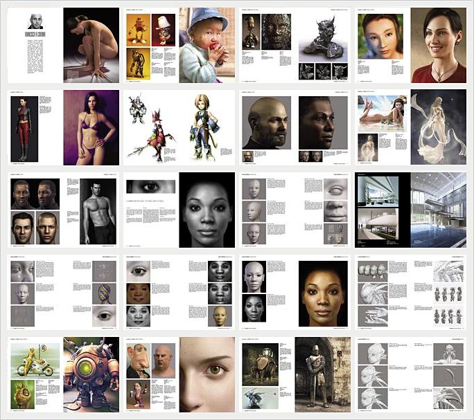 Ukázka stránek knihy Character Modeling