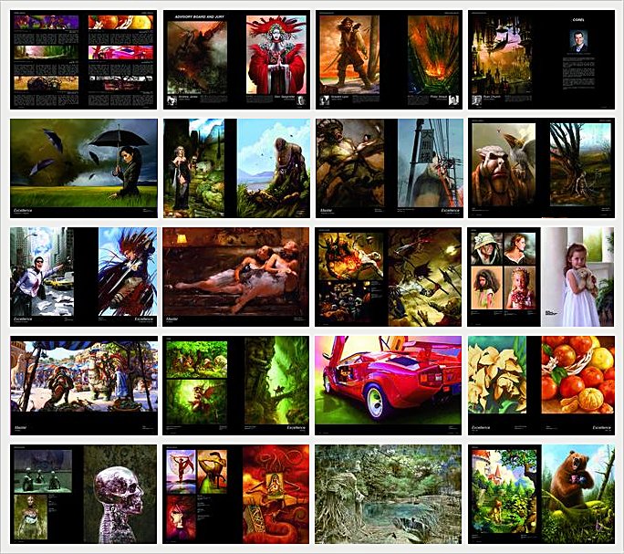 Ukázka stránek knihy Painter