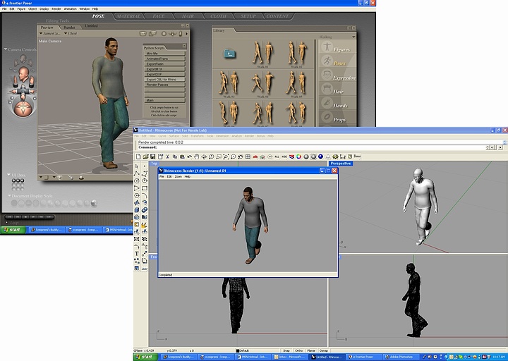 Poser OBJ export for Rhino