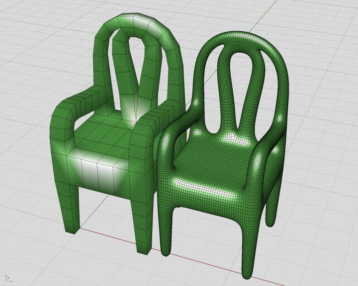 MeshMelt - remeshnig židle