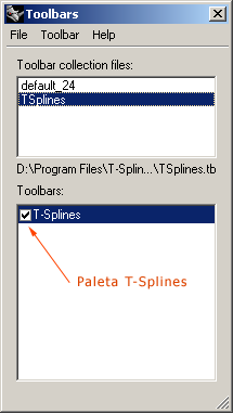T-Splines - obnovení palety