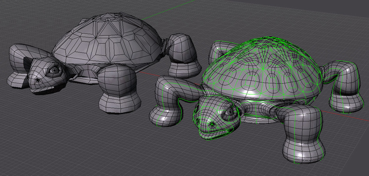 T-Splines low-res subdivision cage
