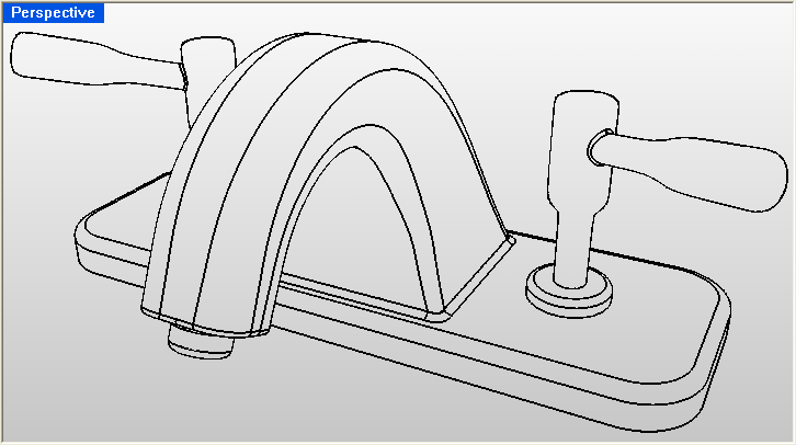 Technické zobrazení pro Rhino 4 - skrytí neviditelných hran