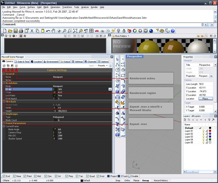 Maxwell Render pro Rhino 4 - 02