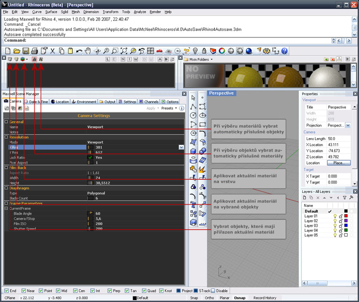 Maxwell Render pro Rhino 4 - 03