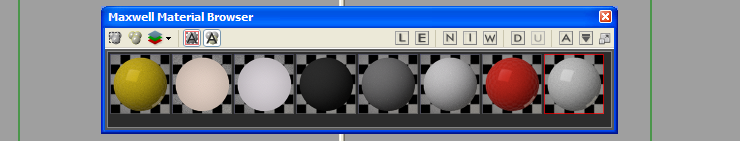 Výpis materiálů v Maxwellu