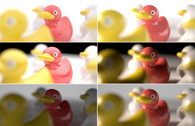 Obrázky vygenerované pomocí funkce Multilight