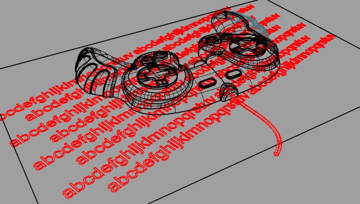 Vrhání stínů na objekty, které leží níže