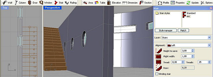 VisualArq 05 - schodiště