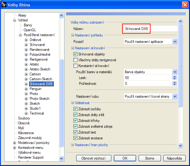 Rhino 4 a DirectX 9 - obrázek 2