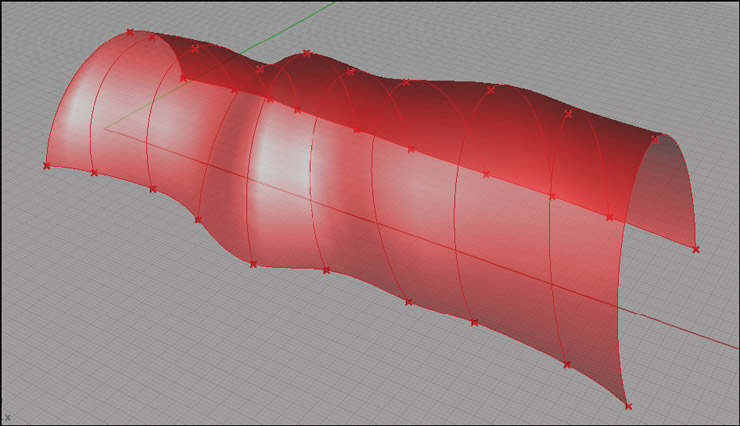 oblouky potažené plochou