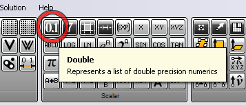 vytvoření délky parametru U