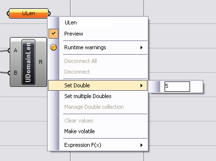 dělení parametru U