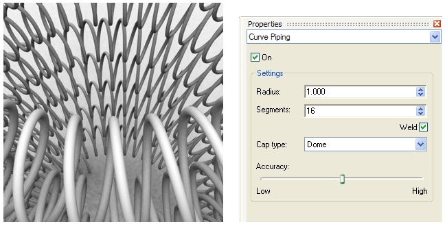 Zásuvný modul Curve Piping pro Rhino 4