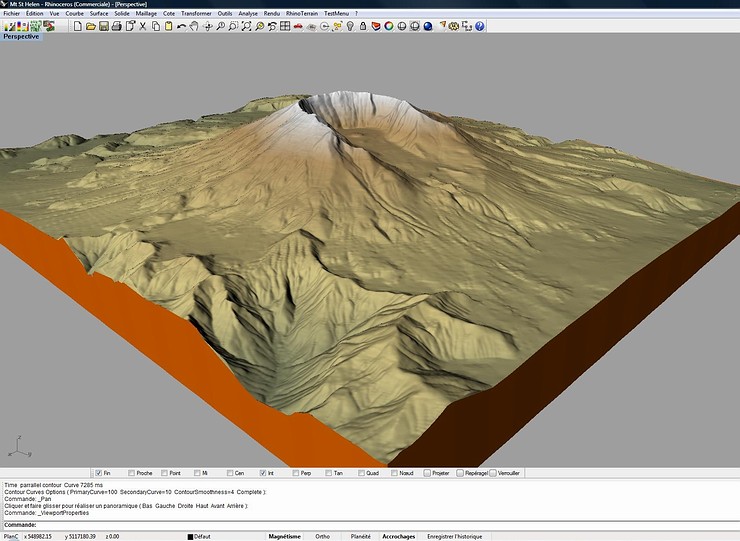 RhinoTerrain - hora Sv. Heleny