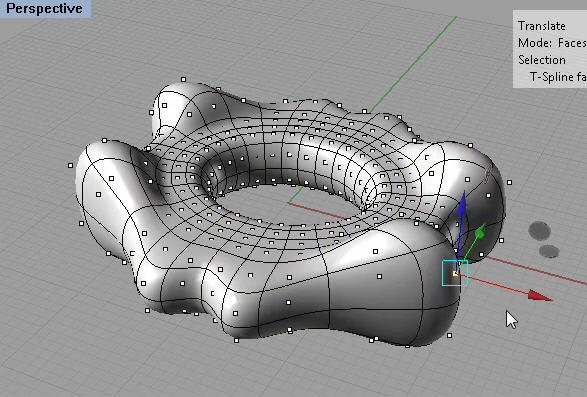 Symetrie ve vyhlazené T-Splines ploše