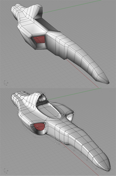 model F1 pomocí T-Splines