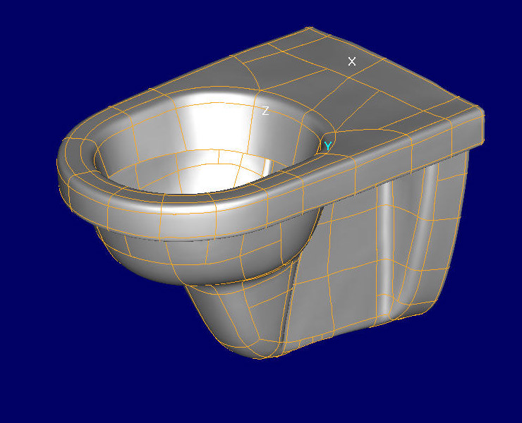 převod polygonových sítí na NURBS