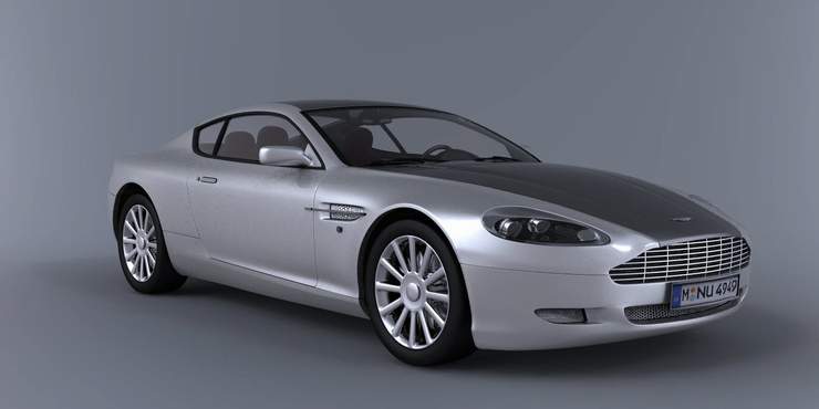 Převod z .OBJ na NURBS pomocí T-Spines - výsledný render