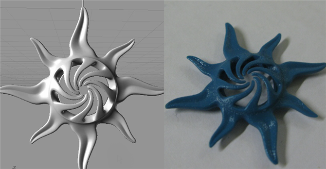 Libovolně komplexní T-Spline model lze editovat jako jedinou plochu