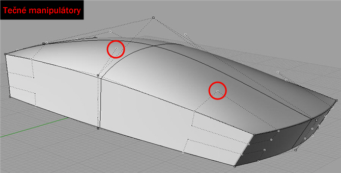 Tečné manipulátory - tangency handles