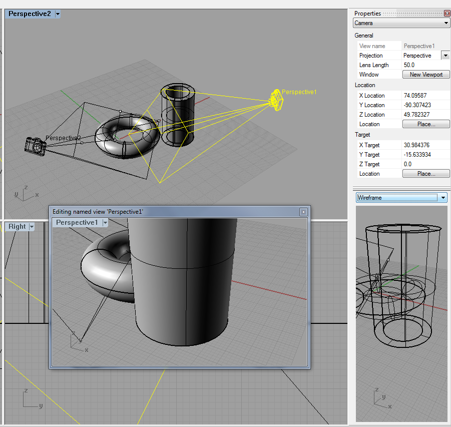 Camera Tools - nástroje pro kameru pro Rhino 5.0 WIP