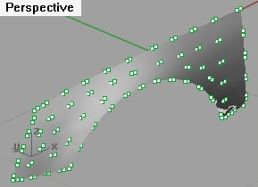 RhinoPhoto - plocha vymodelovaná příkazem Plát