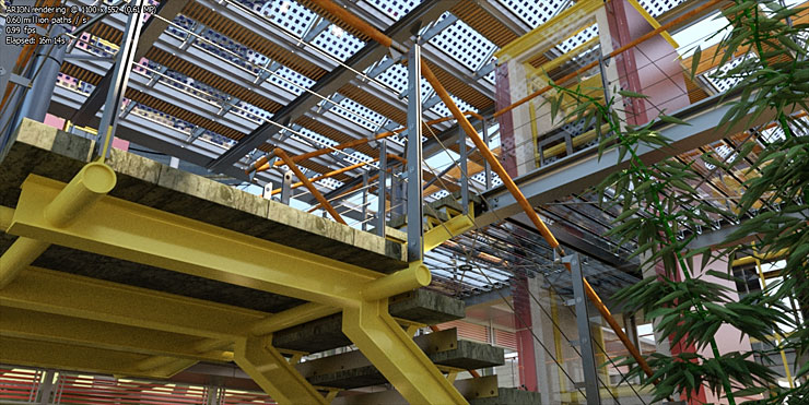 Ukázkový 16minutový render z Arionu